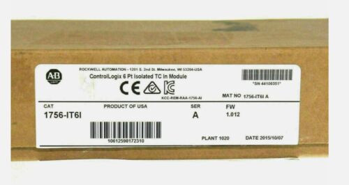 Original New Allen Bradley 1756-It6I Analog Isolated Input Thermocouple Modulen