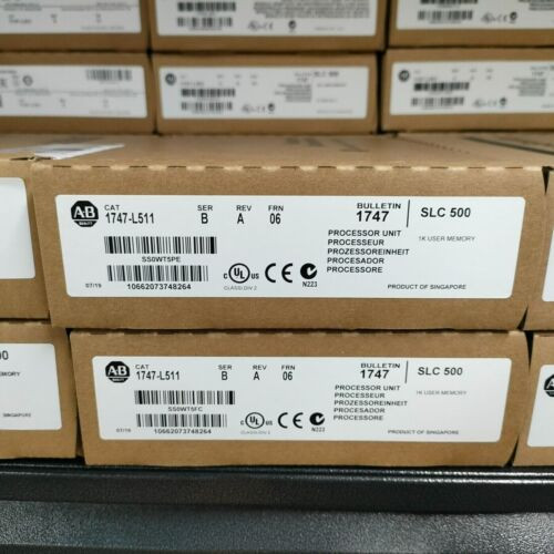 New Factory Sealed Ab 1747-L511 Ser B Slc 500 Cpu Processor Unit Module 1747L511