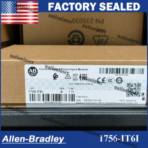 Allen Bradley 1756-It6I / A Controllogix 6 Point Isolated Input Module 1756It6I