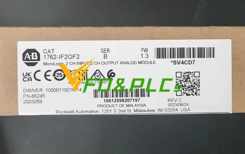 Allen-Bradley 1762-If2Of2 Micrologix 1200 I/O Module New Sealed Ab 1762If2Of2