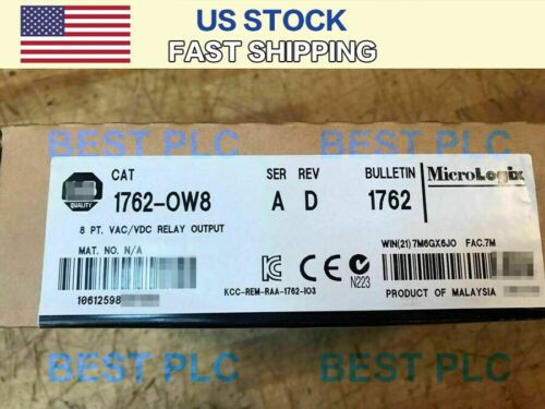 2Pcs New Allen-Bradley 1762-Ow8 Micrologix 8 Point Relay Output Module 1762-Ow8