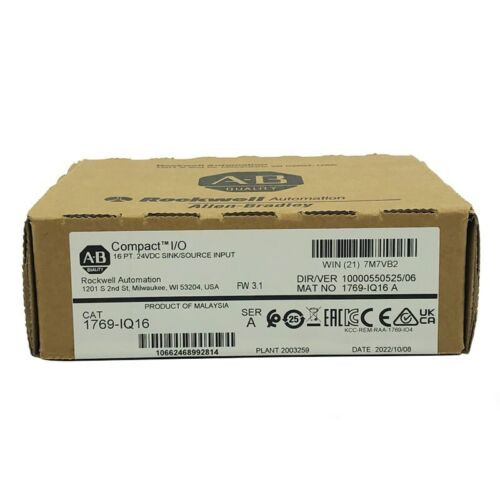 New Allen Bradley 1769-Iq16 Compactlogix Module Spot Shipping