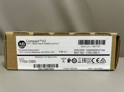 Allen-Bradley 1769-Ob8 Compactlogix 8 Pt 24Vdc High Power Output Module 1769Ob8