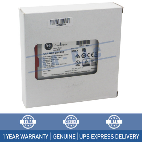 New Allen-Bradley 440R-Em4R2D Gsr Emd Delayed Output Expansion Module