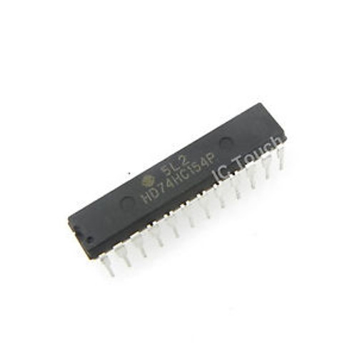 25pcs HD74HC154P IC 4-to-16-line Decoder/Demultiplexer HITACHI IC PDIP-24