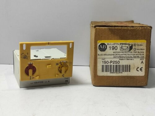 Allen Bradley 190-P250 Ser A Motor Protection Trip Block 190P250 Bulletin 190