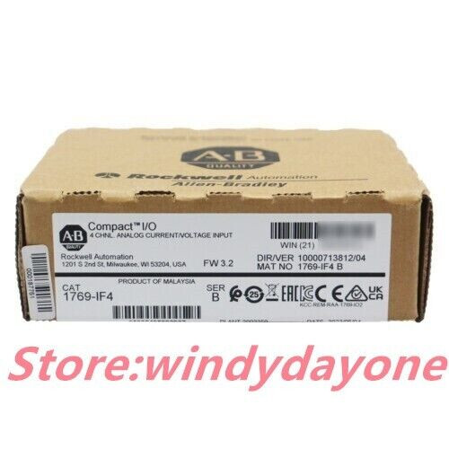 New Allen-Bradley 1769-If4 / B Compactlogix 4Ch Analog Input Module 1769If4