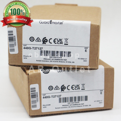 New Allen-Bradley 440G-T27127 Guardlocking Switch 24V Acdc Power To Lock