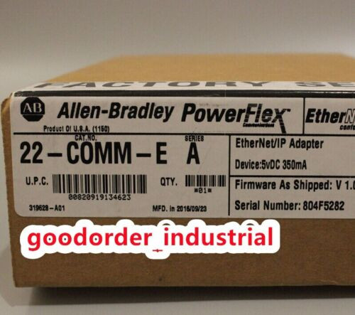 New Factory Sealed Ab 22-Comm-E /A Powerflex Ethernet/Ip Comm Adapter