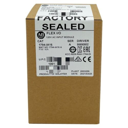 Allen-Bradley Ab 1794?Ia16 Controllogix 16Pt Ac Input Module New Factory Sealed