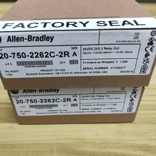 Allen-Bradley 20-750-2262C-2R Powerflex 750 24V Dc Io Option Module Ab Brand New