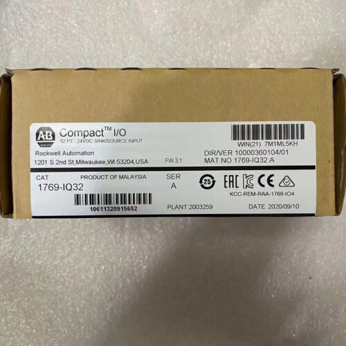 New Factory Sealed Allen-Bradley 1769-Iq32 Compactlogix 24V Dc Input Module
