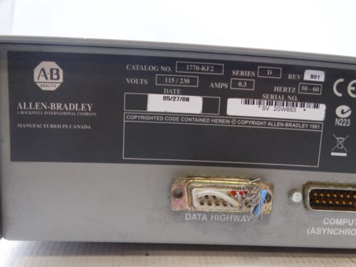 Allen Bradley 1770-Kf2 Series D Plc Module