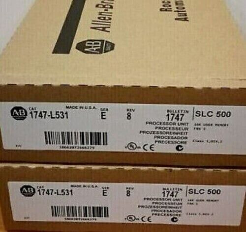 New Factory Sealed Ab 1747-L531 Ser E Slc 500 Plc Processor Unit Module