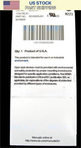 5Pcs New In Sealed Box Allen Bradley 1734-Tbcjc Module Sealed Newest Unit