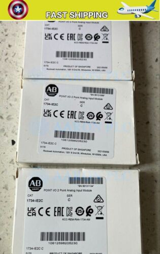 2Pcs New  Allen Bradley1734-Ie2C Point I/O 2 Point Analog Input Module