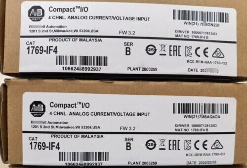Allen-Bradley 1769-If4 Compactlogix 4Ch Analog Input Module 1769If4 Sealed