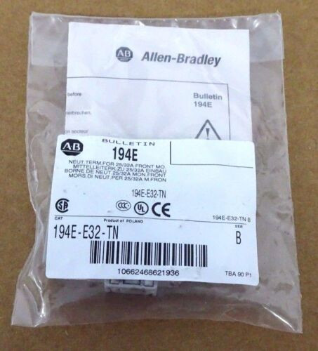 Lot Of 23 New Allen Bradley 194E-E32-Tn Neutral Terminal'S-
