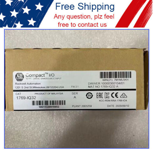 1769-Iq32 New Allen Bradley 1769 Iq32/A Compactlogix 24V Dc Inputmodule 1769Iq32