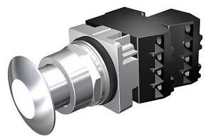 Siemens 52Pp2Dbgb Push Btn,30Mm,1.75Inmushroom,2Nc ,White G6356375