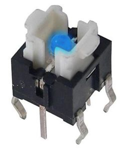 Illuminated Tactile Switches Tact Sw 50Ma 12Vdc Spst Ult Blue Led