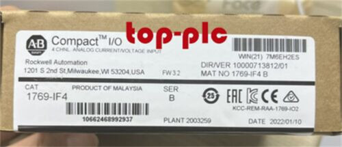 New Factory Sealed Ab 1769-If4 Ser  B Compactlogix 4Ch Analog Input Module