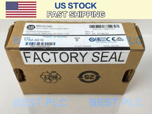 2Pcs New Allen Bradley 1762-Iq16 16-Pt. 24Vdc Sinource Input Module