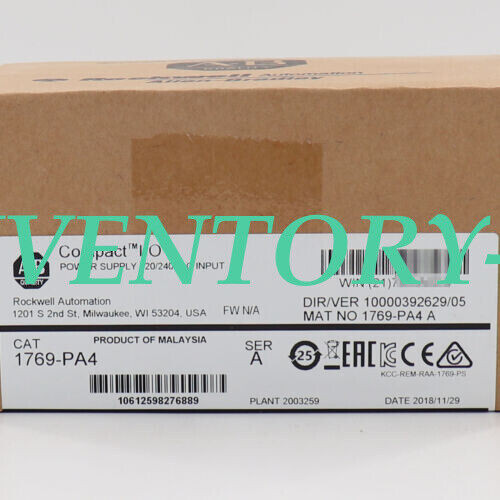 1Pc New Allen Bradley 1769-Pa4 With 2-Year Warranty