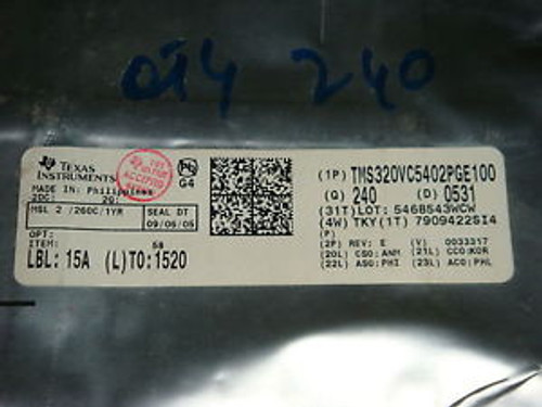 10 Pcs TMS320VC5402PGE100 TEXAS (TMS320VC5402) IC