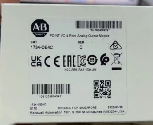 New 1734-Oe4C Allen-Bradley Serc Point I/O 4-Point Output Module 1734Oe4C
