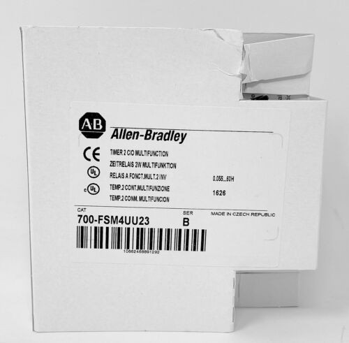 New Allen Bradley 700-Fsm4Uu23 Ser. B Timer 2 C/O Multifunctions  Nib