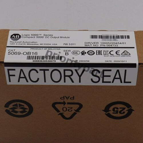 Factory Sealed Allen-Bradley 5069-Ob16 /B Compact 5000 Dc Output Module 5069Ob16