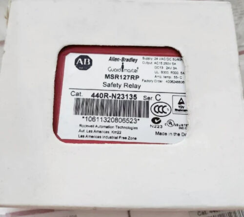 Allen-Bradley 440R-N23135 Msr127Rp Safety Relay New Ab 440Rn23135