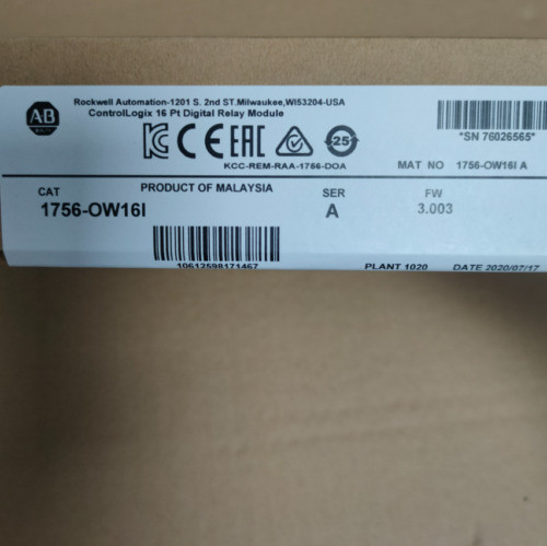 Allen-Bradley 1756-Ow16I Controllogix Digital Relay Module Ab 1756Ow16I New