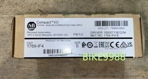 New Factory Sealed Ab 1769-If4 /B Compactlogix Input Module?