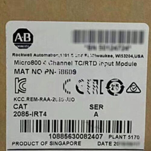 2022 New Allen Bradley 2085-Irt4 Micro800 Input Module Analog Thermocouple