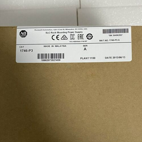 1746-P3 New Allen Bradley Ser A Slc 500 Power Supply Module