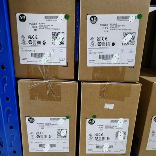 100% New Allen-Bradley 25A-D2P3N114 Powerflex 523 0.75Kw (1Hp) Ac Drive