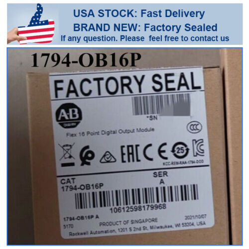 New Sealed Allen-Bradley 1794-Ob16P Ser A