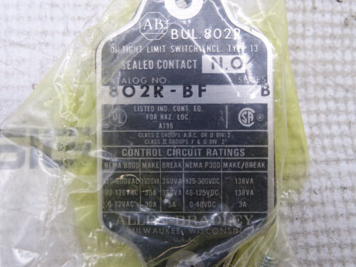 Allen Bradley 802R-Bf Series B Switch