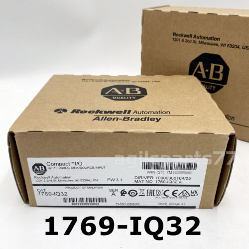 Ab 1769-Iq32 Ser A Compactlogix 24Vdc Input Module New Factory Sealed Tx Stock