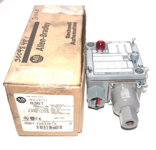 New Allen Bradley 836T-T253Jx15 Pressure Control 836Tt253Jx15