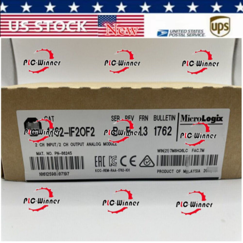 New 1762-If2Of2 1762-If20F2  Allen Bradley Analog I/O Module