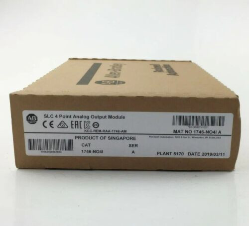New Allen-Bradley 1746-No4I Ab 1746-No4I Ser A Slc 500 Analog Ouput Module
