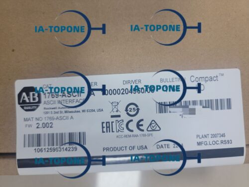 1Pc New Factory Sealed  1769-Ascii  Interface Module