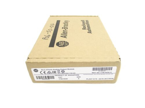 New Sealed Allen-Bradley 1746-No4I Plc Analog Ouput Module 1746No4I