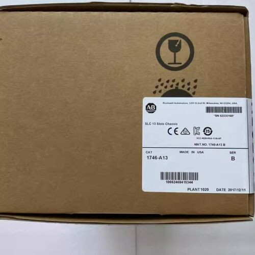 New Factory Sealed Ab 1746-A13 Ser B Slc 500 13 Slots Plc Chassis Rack 1746-A13