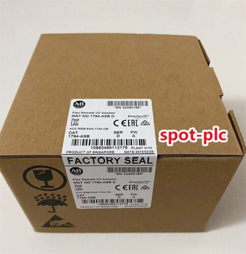 New Factory Sealed Ab 1794-Asb Ser D Flex Remote I/O Adapter 1794Asb