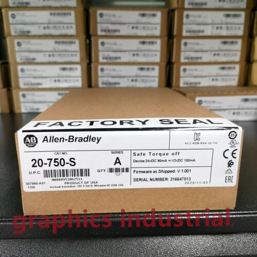 New Allen-Bradley 20-750-S Ab Powerflex 750 Safe Torque Off Option Module