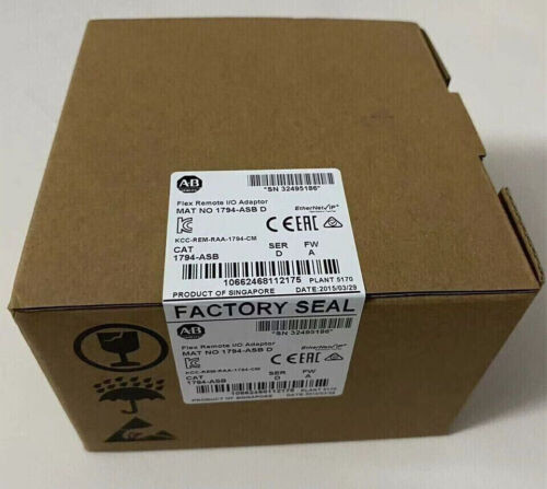 New Allen-Bradley 1794-Asb Ser D Flex Remote I/O Adapter 1794Asb